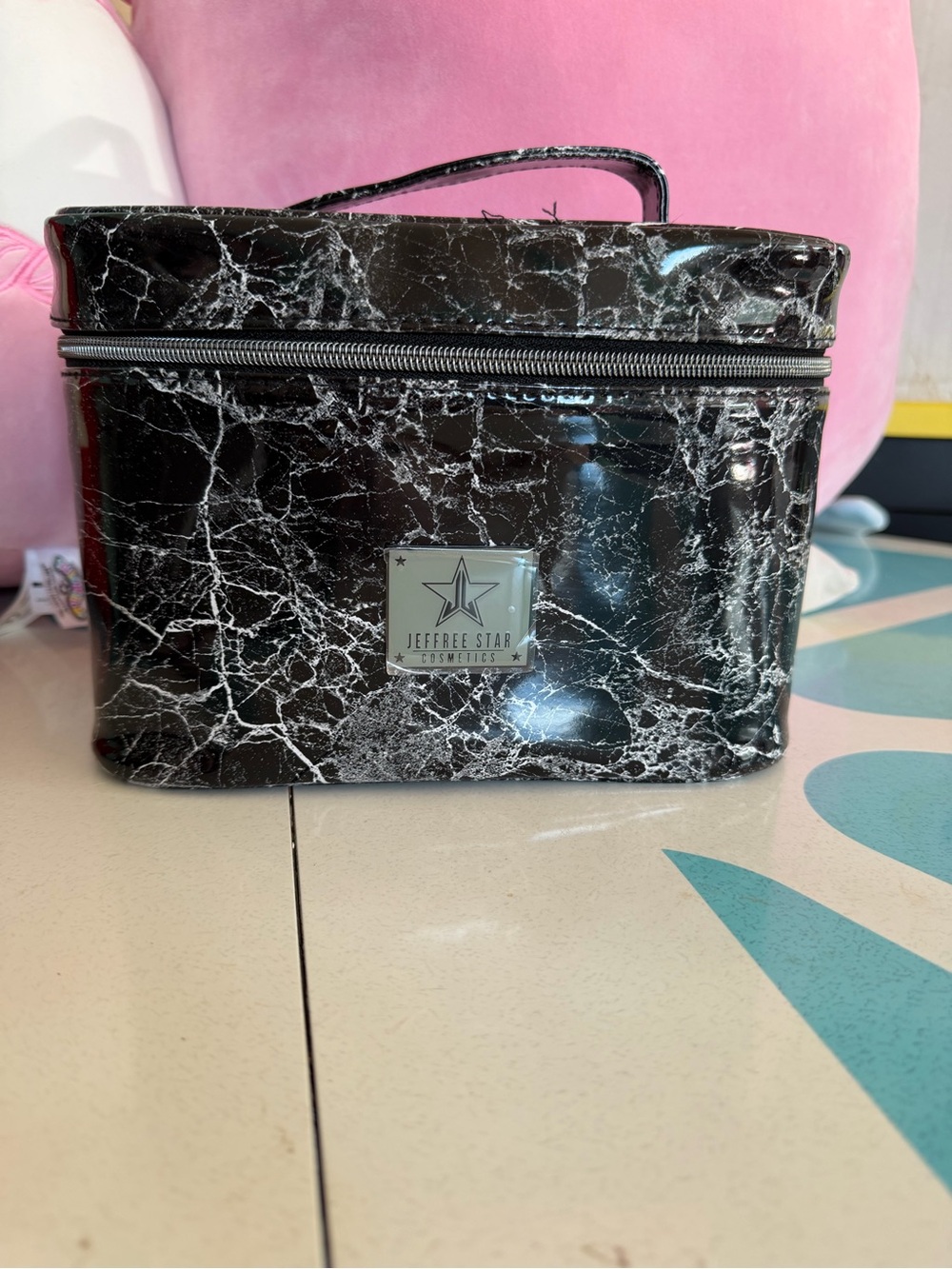 Jeffree Star Black & White Marble Toiletry Case NWT